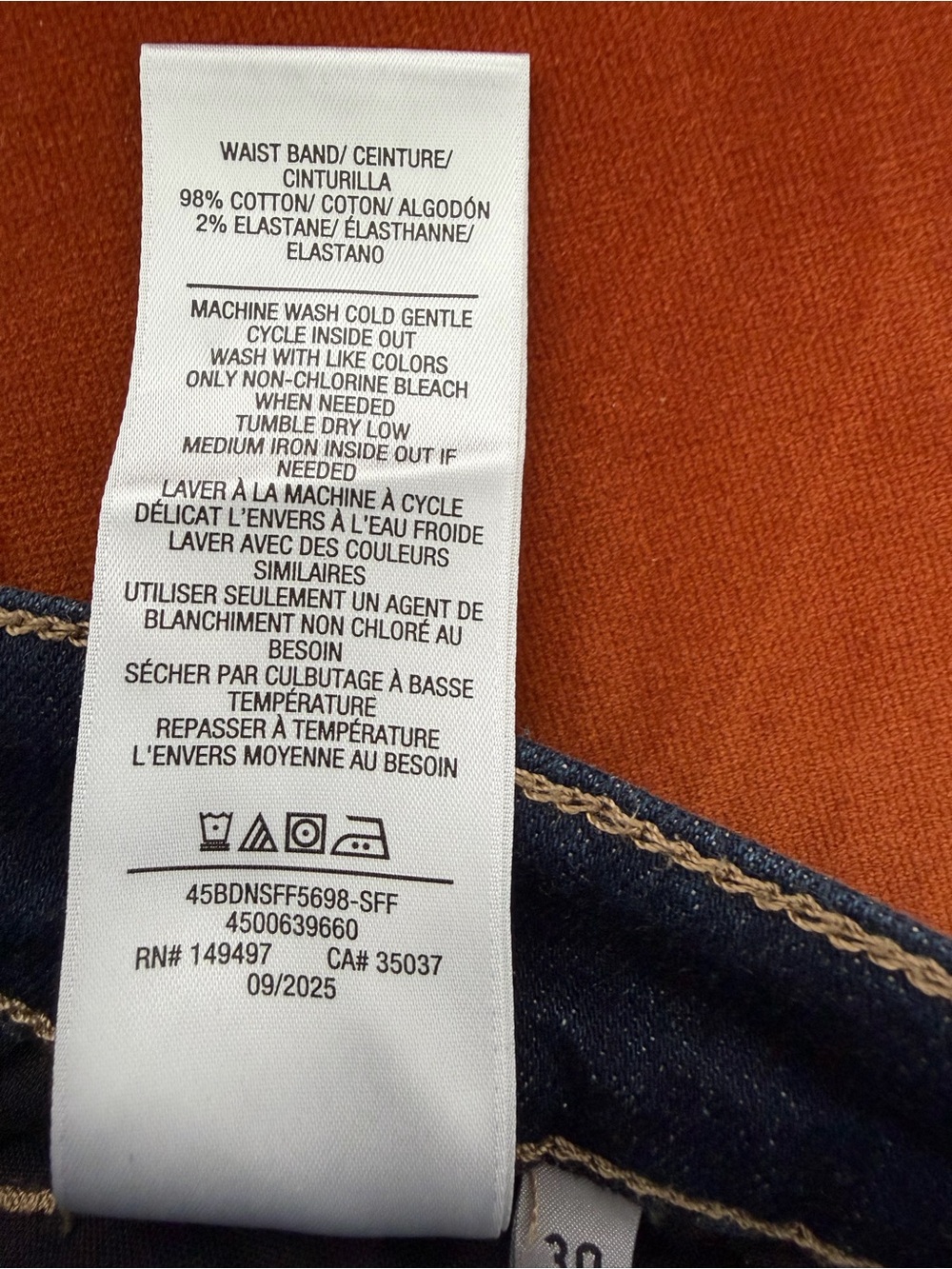 Joe’s Jeans The OG High Rise Straight Ankle Stretch Jeans Dark Denim Size 30 - Picture 8 of 8